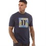11 Degrees Mens 3D Gradient T-Shirt Navy