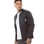 11 Degrees Mens Neoprene Hybrid Bomber Jacket Black/Skydiver Blue