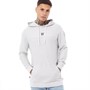 11 Degrees Herren Oversized Flight Kapuzenpullover Hellgrau