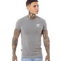11 Degrees Herren Core Muscle Fit T-Shirts Graumeliert