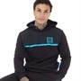 11 Degrees Mens Perforated Logo Pullover Hoodie Black