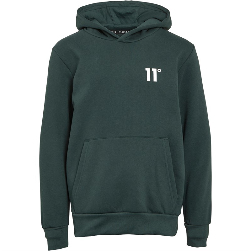 Buy 11 Degrees Boys Core Pullover Hoodie Darkest Spruce Green