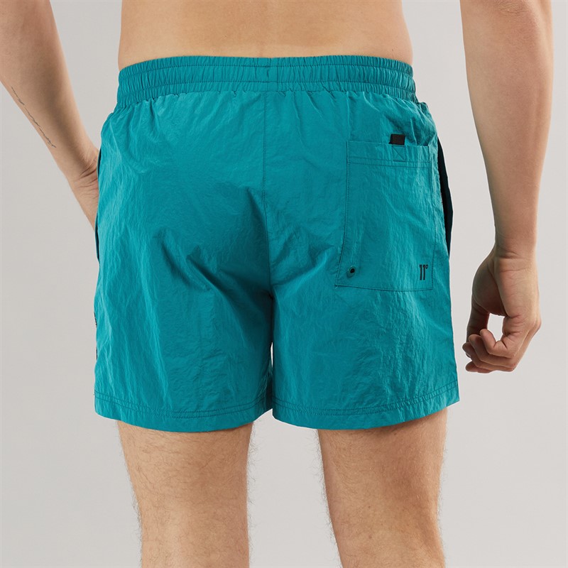 11 Degrees Mens Micro Taped Swim Shorts Kingfisher