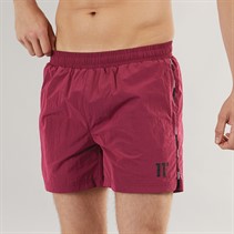 11 Degrees Mens Micro Taped Swim Shorts Scarlet