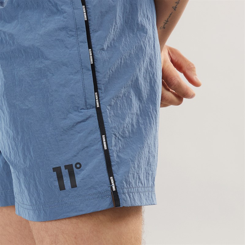 11 Degrees Mens Micro Taped Swim Shorts Iron