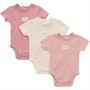 DKNY Jeans Girls Three Pack Ribbed Bodysuits Pink