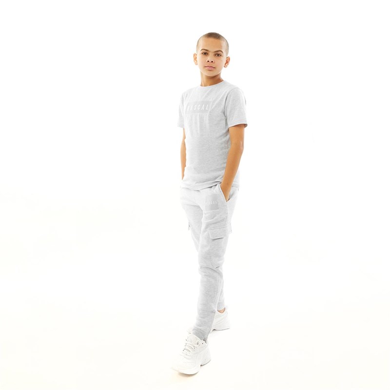 RASCAL Boys Acrux T-Shirt Snow Marl/White