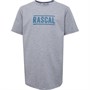 RASCAL Boys Essential Large Logo T-Shirt 321 Grey Blue