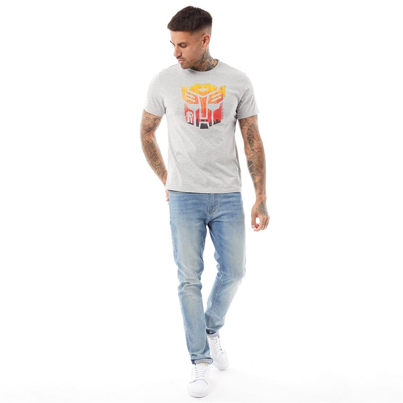 TRANSFORMERS Mens Autobot Symbol T-Shirt Grey