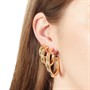 Vila Womens Clare Hoop Earring Set Gold