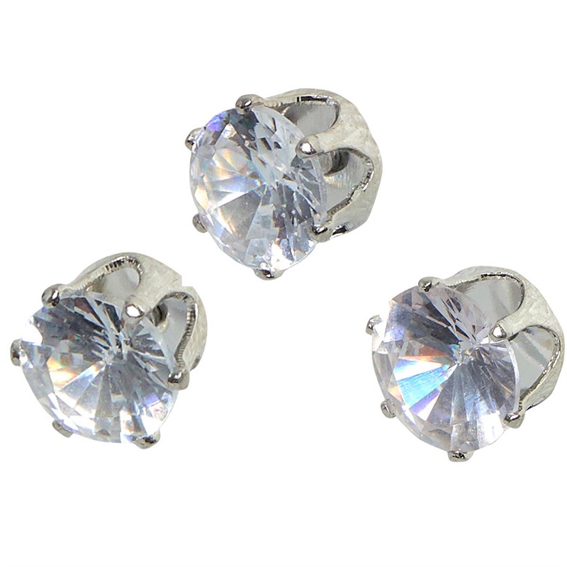 Vila Womens Charlot Stud Earring Set Silver