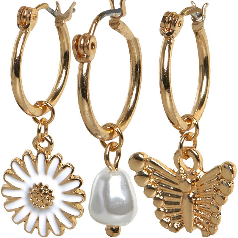 Vila Womens Corin Earrings Gold