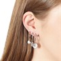 Vila Womens Corin Earrings Silver
