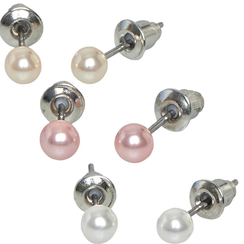 Vila Womens Cameron Stud Earring Set Silver