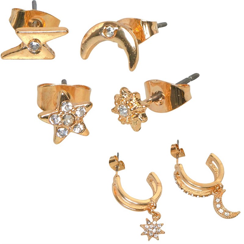 Vila Womens Cora Earrings Set Silver