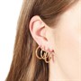 Vila Womens Cole Hoop Earring Set Gold