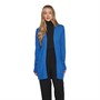 Vila Cardigan Femme Viril à Mailles Ouvertes Bleu Lapis