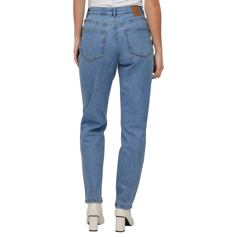 Vila Womens Naomi Jo Mom Jeans Light Blue Denim