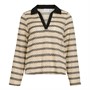 Vila Womens Safi Polo Knitted Top Tigers Eye