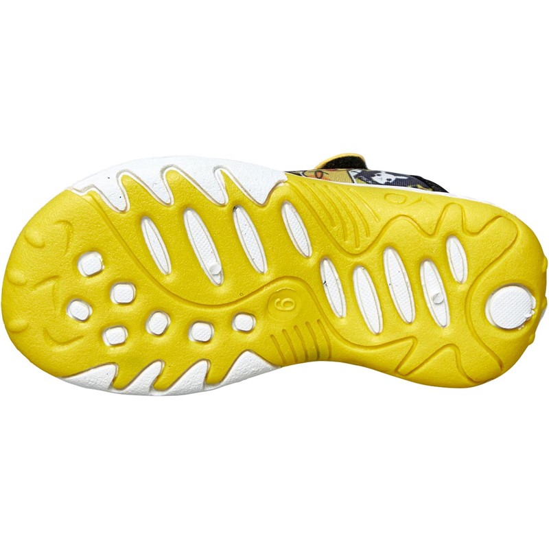 Pokemon Boys Fiji Sandals Black