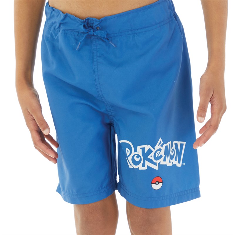 Pokemon Boys Ryker Swim Shorts True Blue