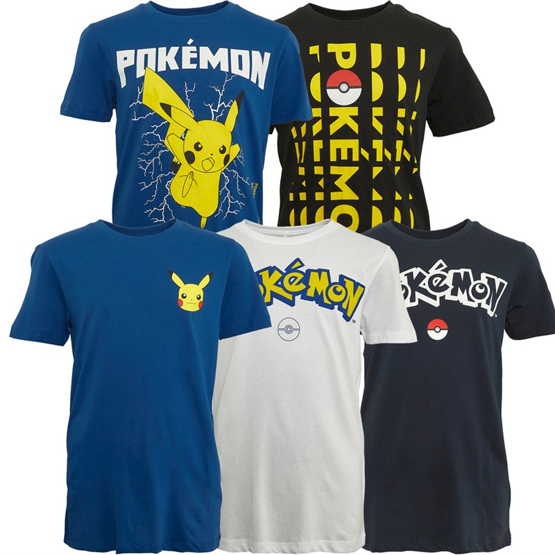 Pokemon Kids Remi Five Pack T-Shirts Multi