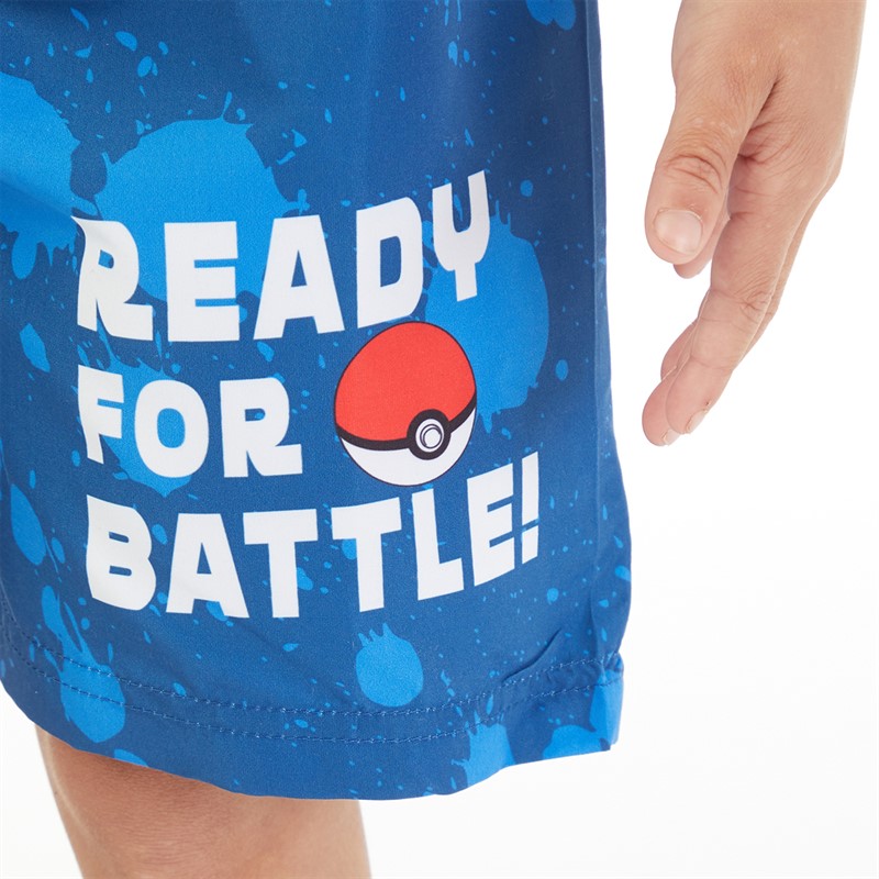 Pokemon Shorts de Bain Pokémon Garçon Bleu