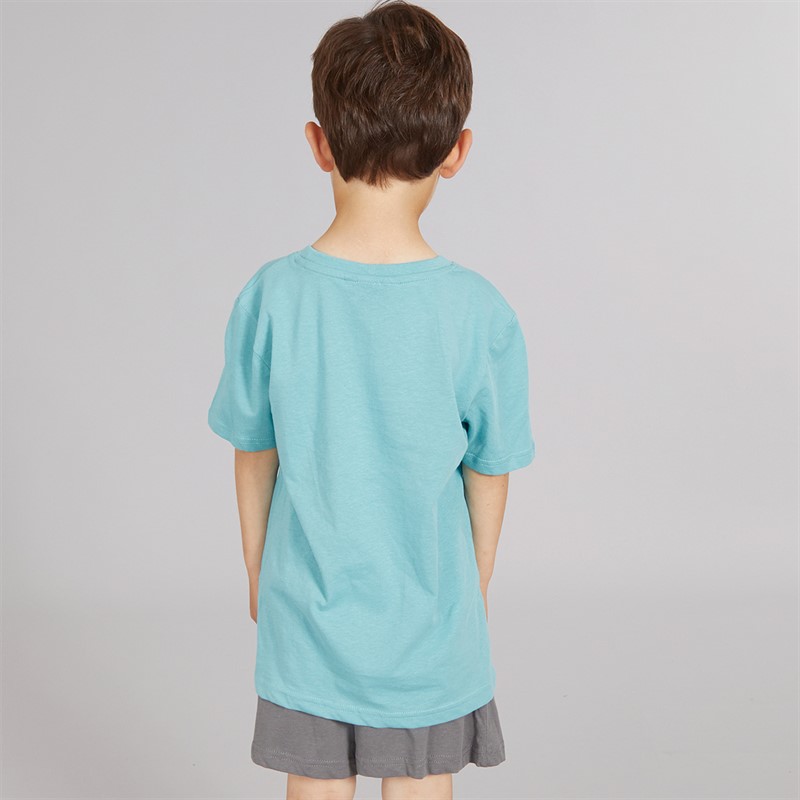 Pokemon Boys T-Shirt And Shorts Co-Ord Dark Teal Green