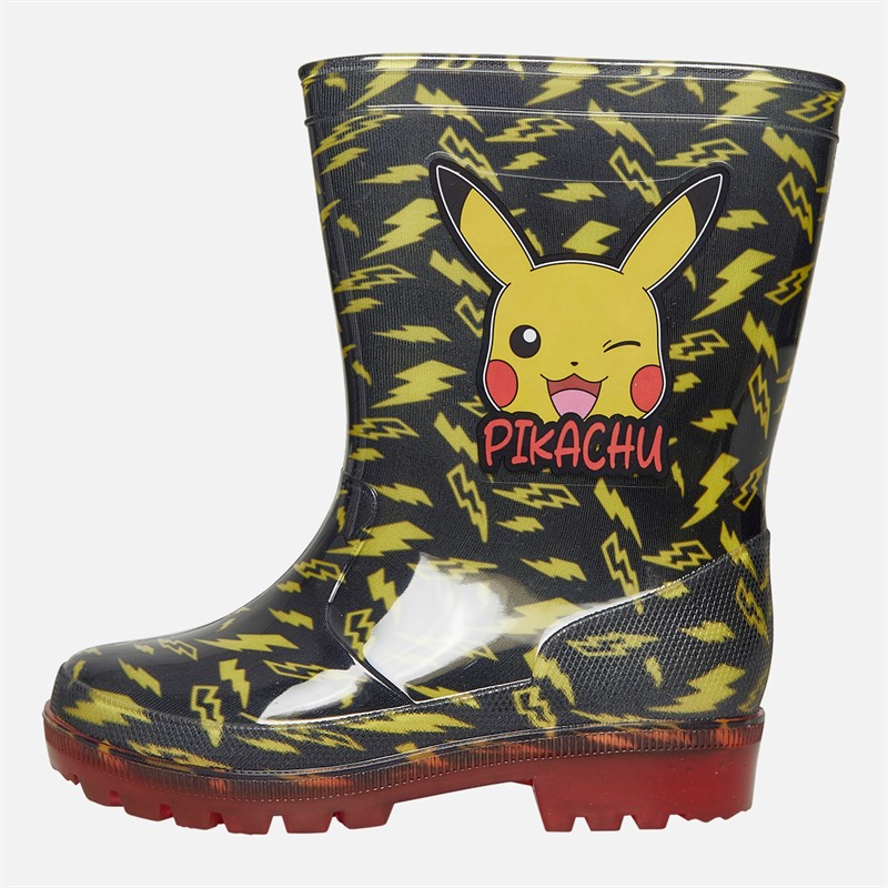 Pokemon Boys Ezra PVC Wellies Black/Multi