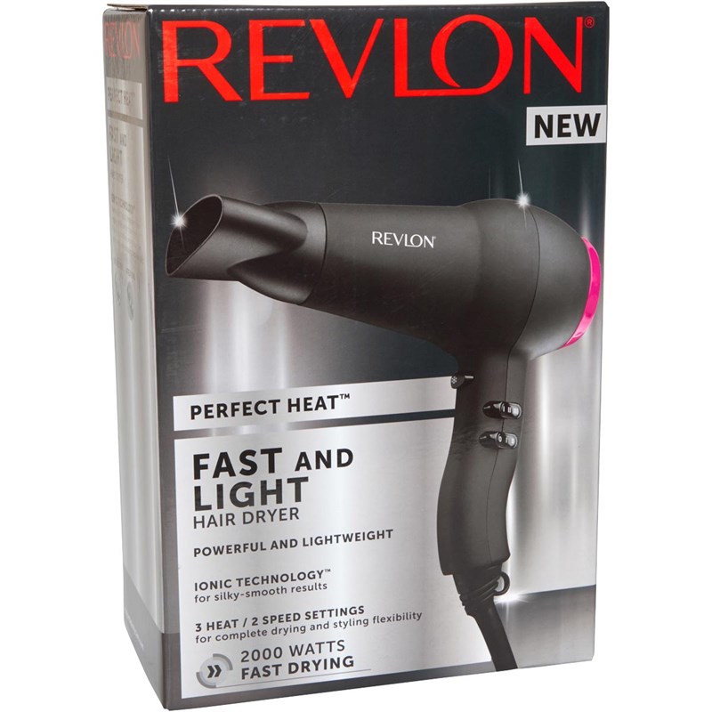 Revlon Damskie Fast & Light Hair Dryer 2000W Pielęgnacja Twarzy Wielobarwny