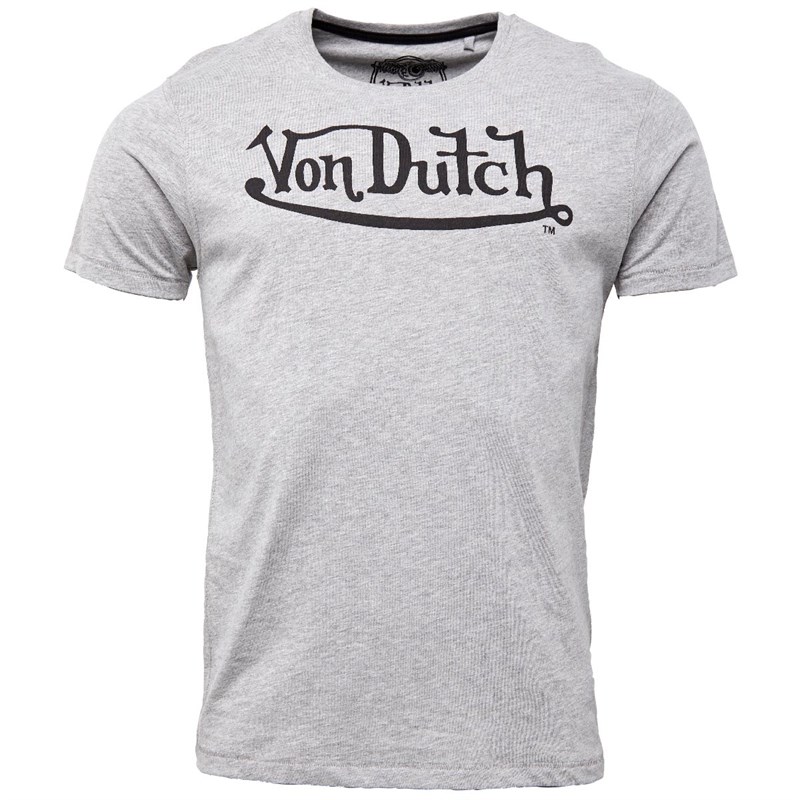 Buy Von Dutch Mens Alfa T-shirt Grey/Black