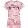 Von Dutch Piger Coco Camo T-Shirt Lyserød Multi