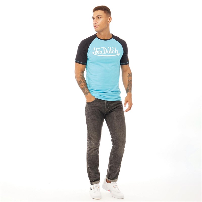 Von Dutch Tee-Shirt V-Kilo 2 Homme Bleu Vif
