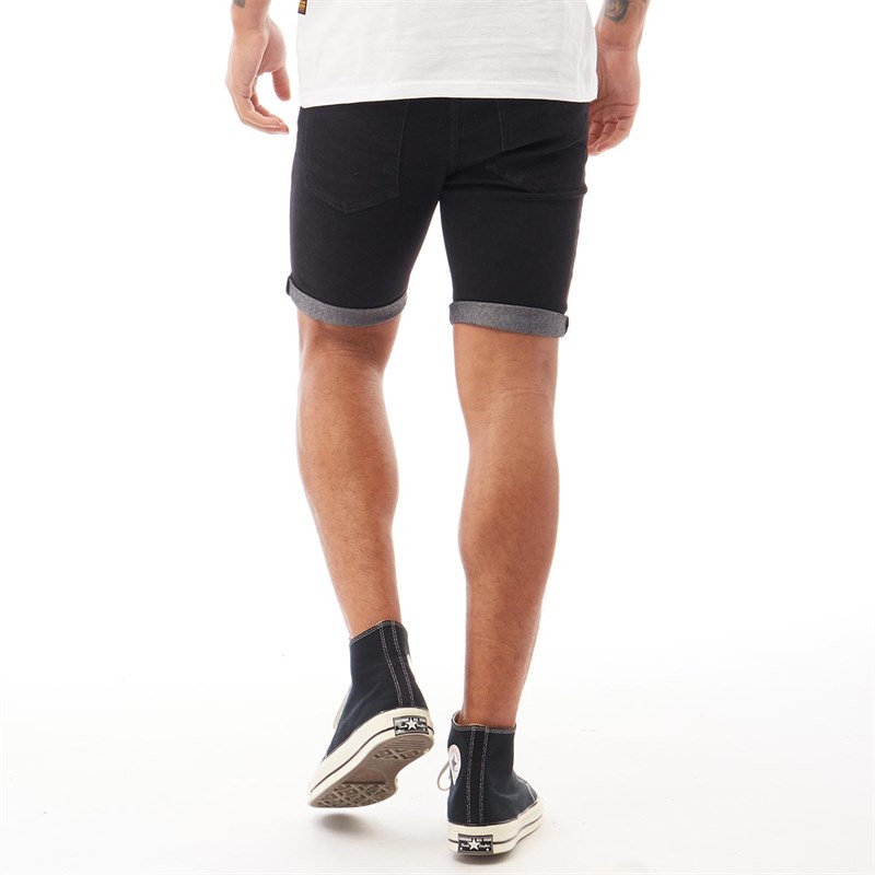 Buy Von Dutch Mens VMercury Denim Shorts Black