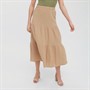 Vero Moda Dame Vmnatali HW Calf Wvn Nederdele Lys Brun