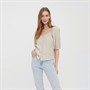 Vero Moda Dame Vmjesmilo 2/4 WVN GA Overdele Lys Grå