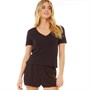 Vero Moda Womens Gemma Short Sleeve Top And Shorts Set Black
