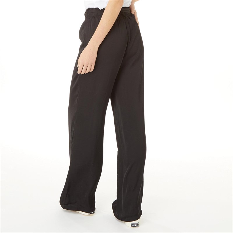 Vero Moda Womens Ony Tie Waist Trousers Black