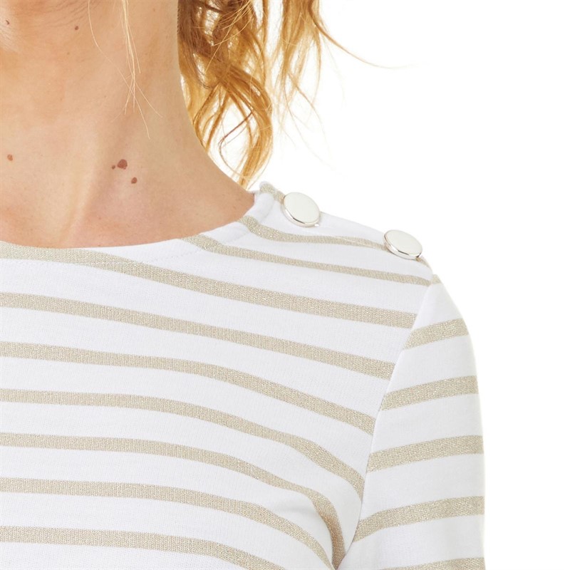 Vero Moda Womens Olo Long Sleeve T-Shirt Cloud Dancer