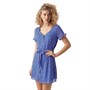 Vero Moda Womens Caro Dotted Short Sleeve Short Dress Dazzling Blue