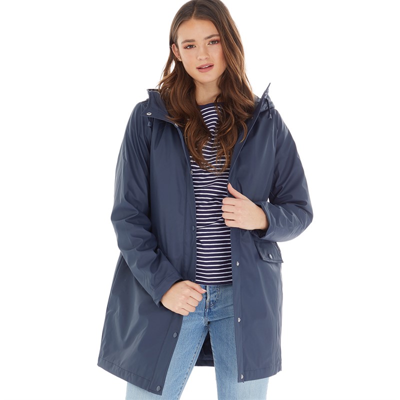 Vero Moda Womens Asta Coated Jacket Navy Blazer