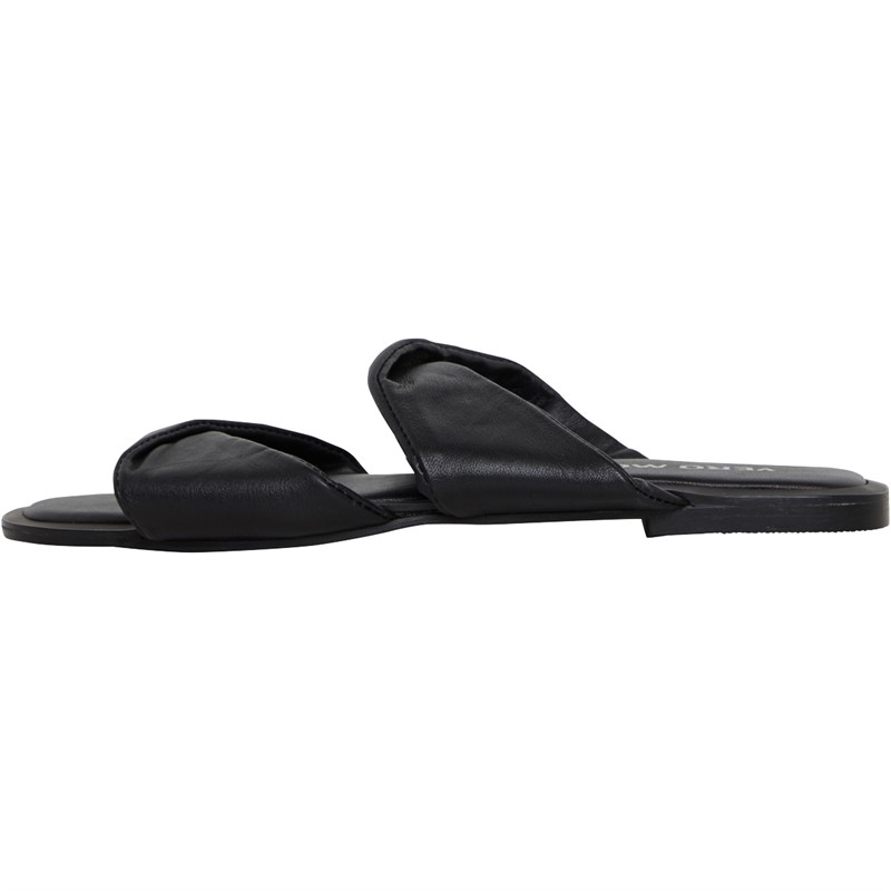 Vero Moda Womens Bubble Leather Sandals Black