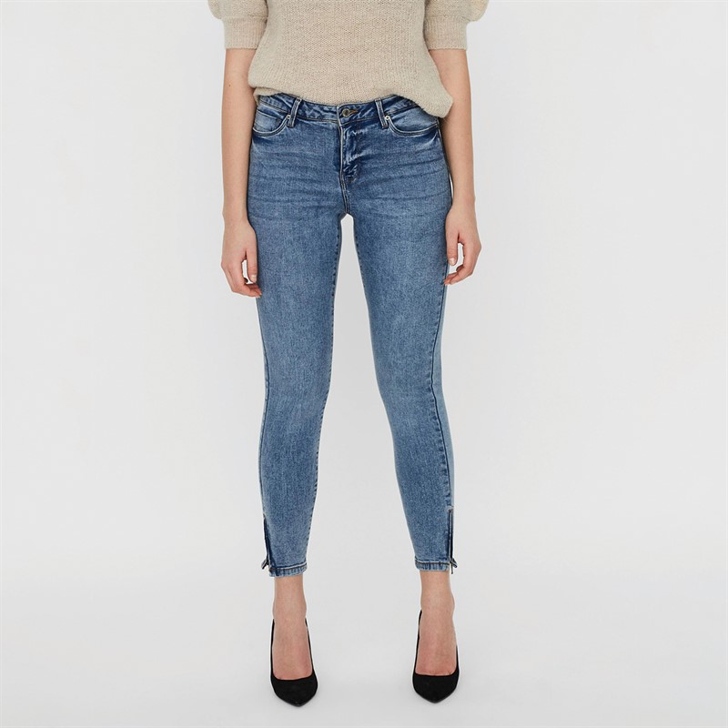 Vero Moda Damen Tilde Skinny Jeans Blau