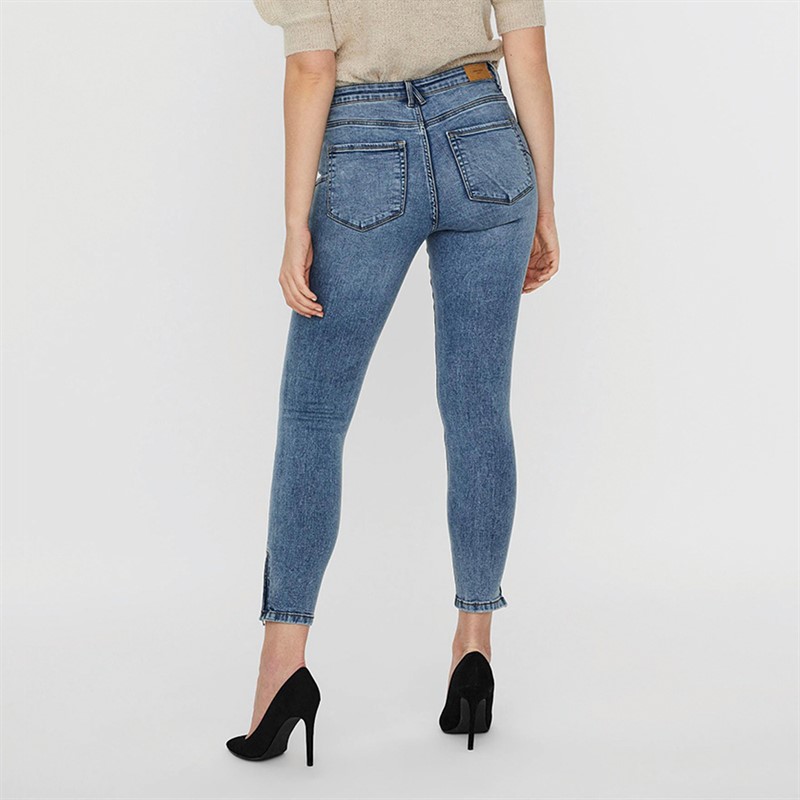 Vero Moda Damen Tilde Skinny Jeans Blau