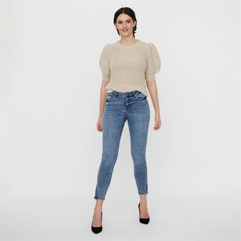 Vero Moda Damen Tilde Skinny Jeans Blau