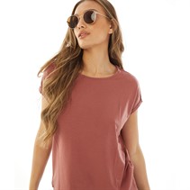 Vero Moda Dame Ava Plain T-shirts Rød