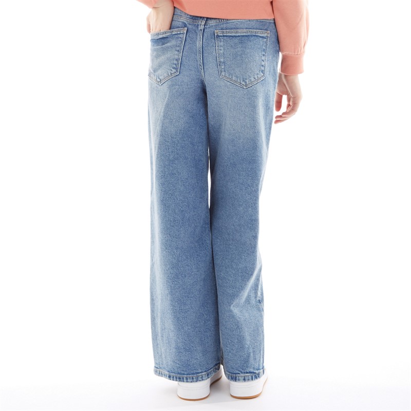 Vero Moda Jean coupe relax Flora Fille Bleu