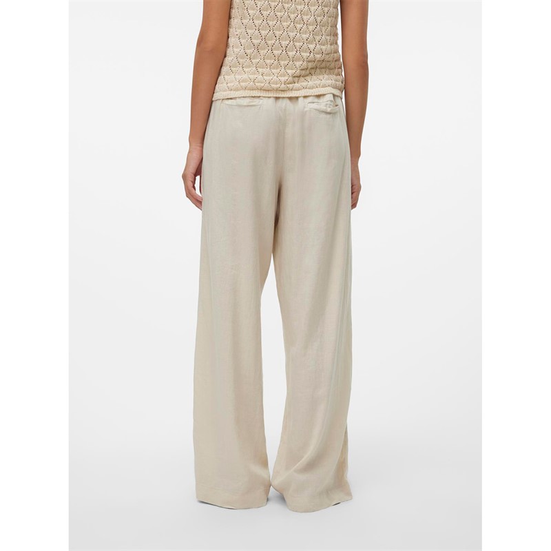 Vero Moda Womens Linn Trousers Oatmeal