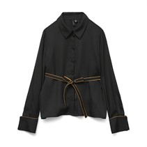 Vero Moda Womens Sadie Tie Blouse Black