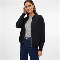 Vero Moda Womens Lonnie Zip Bomber Jacket Black